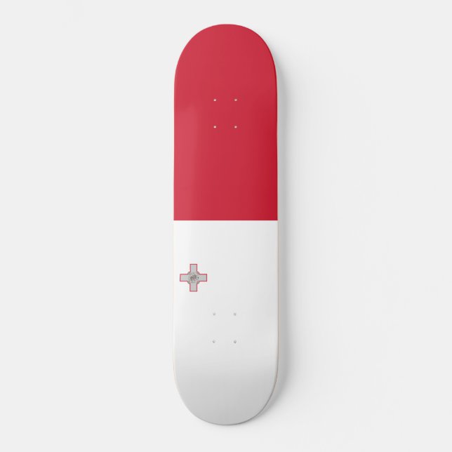 Flag of Malta Skateboard (Front)