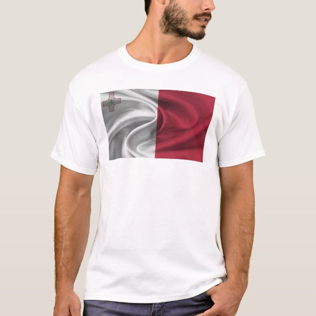 Flag Of Malta T-Shirt (Front)