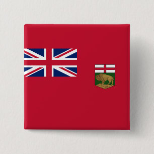 Flag of Manitoba 15 Cm Square Badge