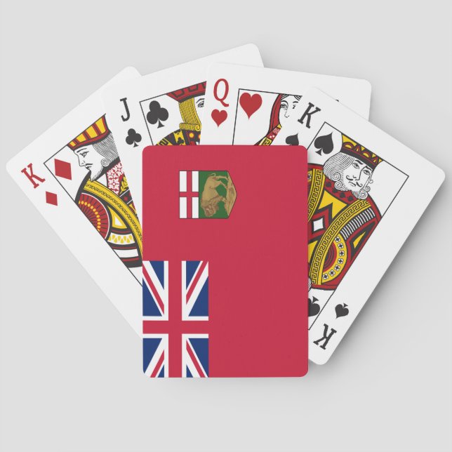 Flag of Manitoba Playing Cards (Back)