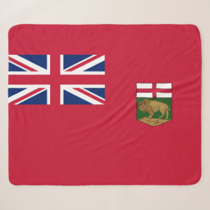 Flag of Manitoba Sherpa Blanket