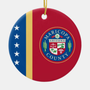 Flag of Maricopa County (Arizona) Ceramic Ornament