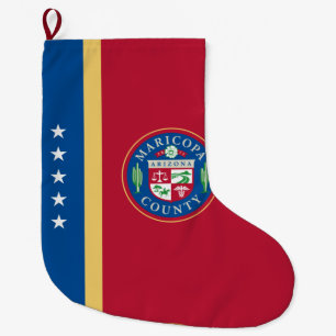 Flag of Maricopa County (Arizona) Large Christmas Stocking