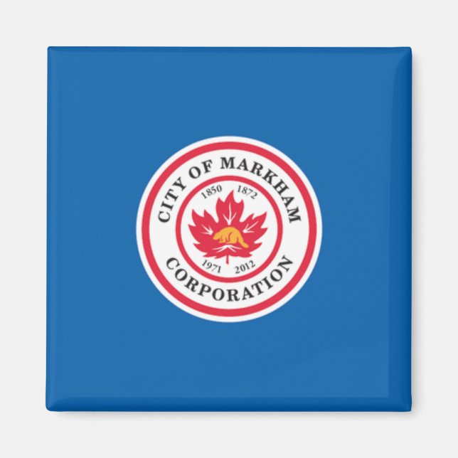 Flag of Markham (Ontario, Canada) Magnet (Front)
