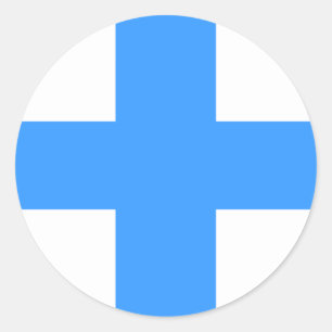 Flag of Marseille Classic Round Sticker