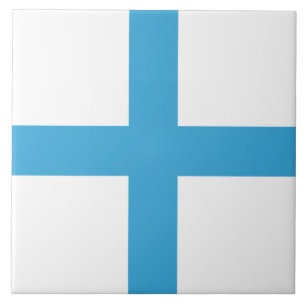 Flag of Marseille (France) Ceramic Tile