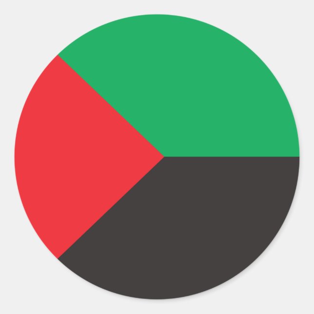 Flag of Martinique Classic Round Sticker (Front)