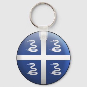 Flag of Martinique Key Ring