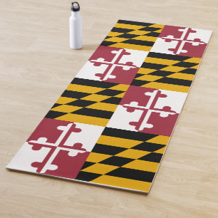 Flag of Maryland (US State) Yoga Mat