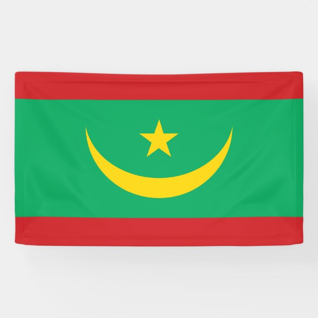 Flag of Mauritania Banner (Horizontal)