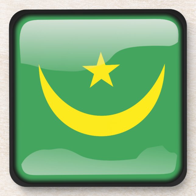 Flag of Mauritania Coaster (Front)
