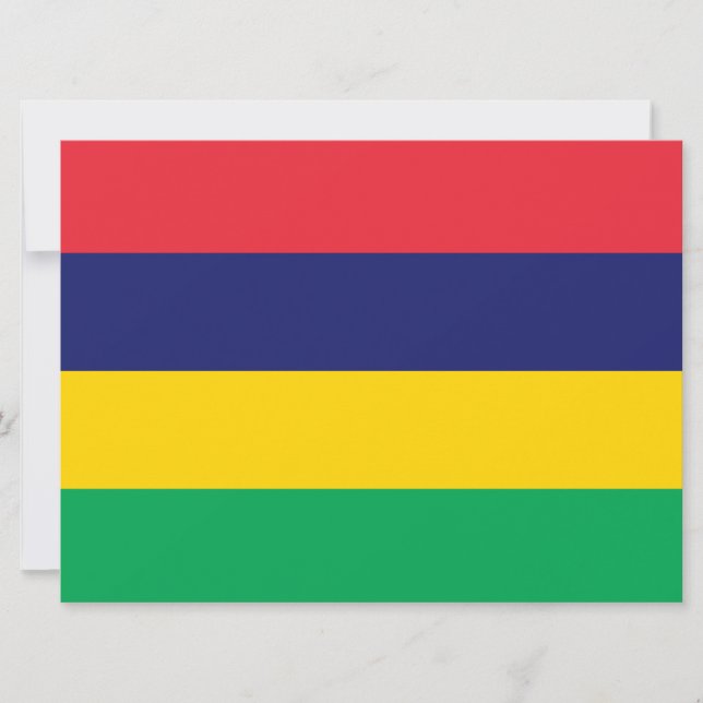 Flag of Mauritius Card (Front)