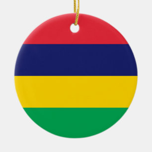 Flag of Mauritius Ceramic Ornament