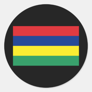Flag of Mauritius Classic Round Sticker