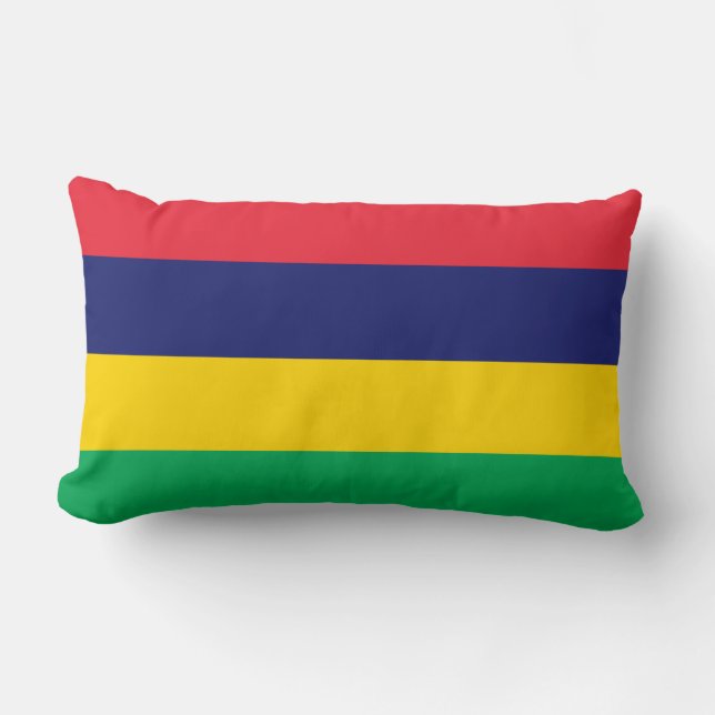 Flag of Mauritius Lumbar Cushion (Front)