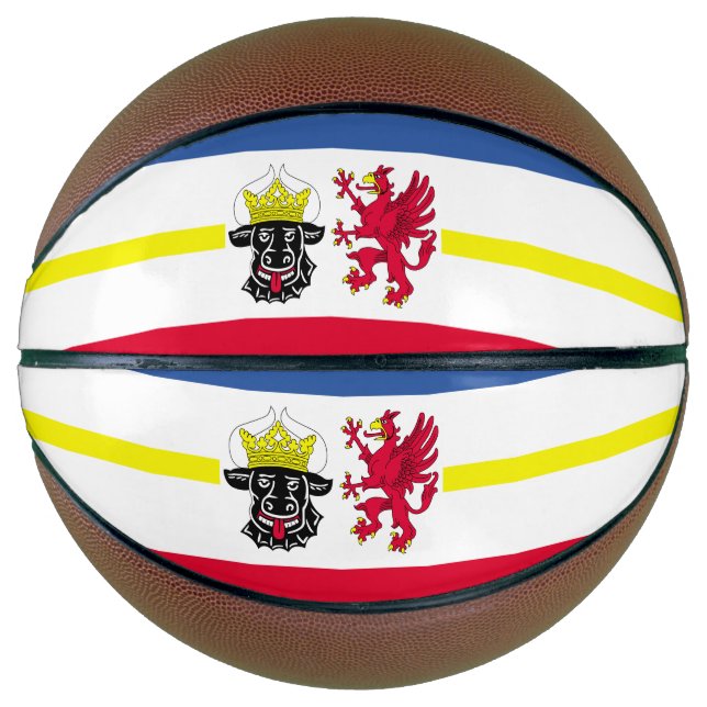 Flag of Mecklenburg-Western Pomerania Basketball (Front)