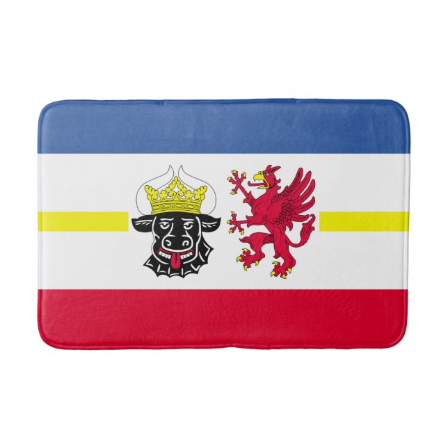 Flag of Mecklenburg-Western Pomerania Bath Mat (Front)