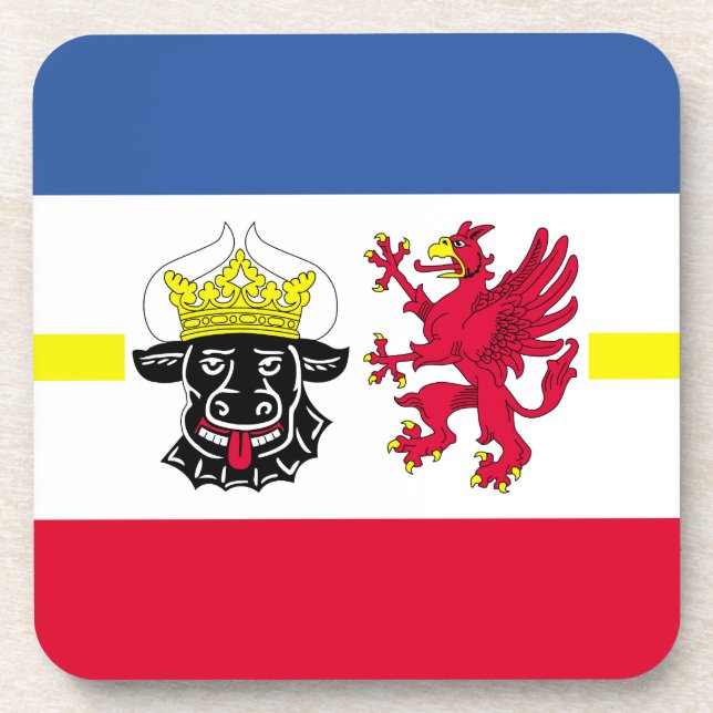 Flag of Mecklenburg-Western Pomerania Coaster (Front)
