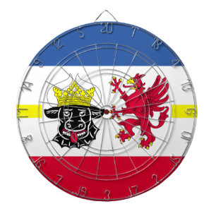 Flag of Mecklenburg-Western Pomerania Dartboard