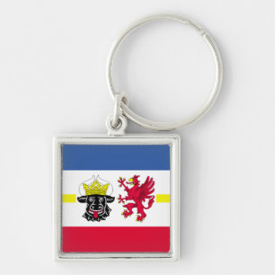 Flag of Mecklenburg-Western Pomerania Keychain