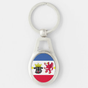 Flag of Mecklenburg-Western Pomerania Keychain