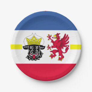 Flag of Mecklenburg-Western Pomerania Paper Plates