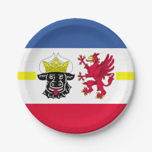 Flag of Mecklenburg-Western Pomerania Paper Plates