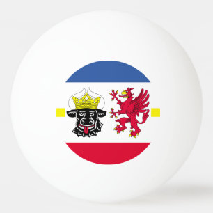 Flag of Mecklenburg-Western Pomerania Ping Pong Ball