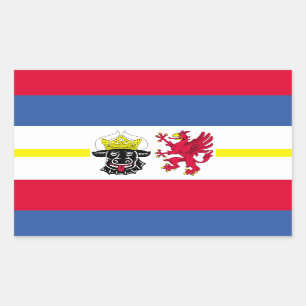 Flag of Mecklenburg-Western Pomerania Rectangular Rectangular Sticker