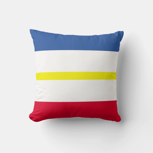 Flag of Mecklenburg-Western Pomerania Throw Pillow (Front)