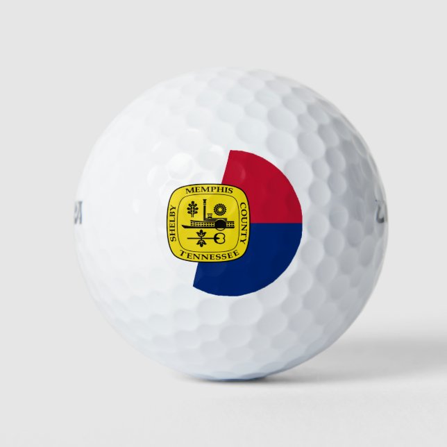 Flag of Memphis, Tennessee Golf Balls (Front)