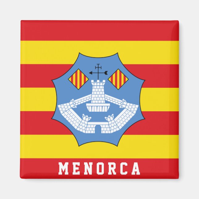 Flag of Menorca, Spain Magnet (Front)