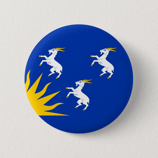 Flag of Merionethshire Button (Front)