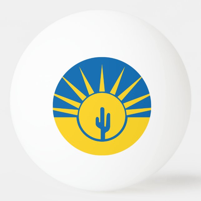 Flag of Mesa, Arizona Ping-Pong Ball (Back)