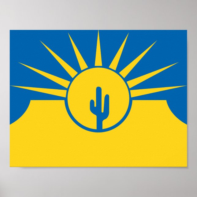 Flag of Mesa, Arizona Poster (Front)