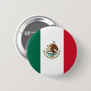 Flag of Mexico 6 Cm Round Badge