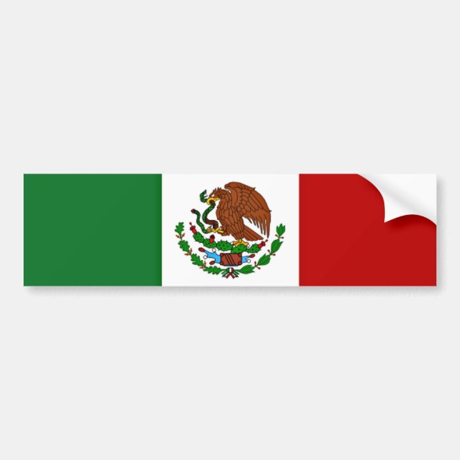 Flag of Mexico Bumper Sticker (Front)