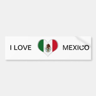 Flag of Mexico Bumper Sticker