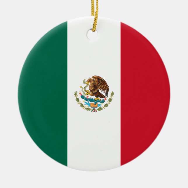 Flag of Mexico Ceramic Ornament (Front)
