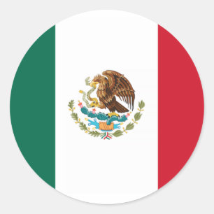 Flag of Mexico Classic Round Sticker