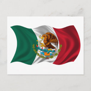 Flag of Mexico, Coat of Arms Postcard