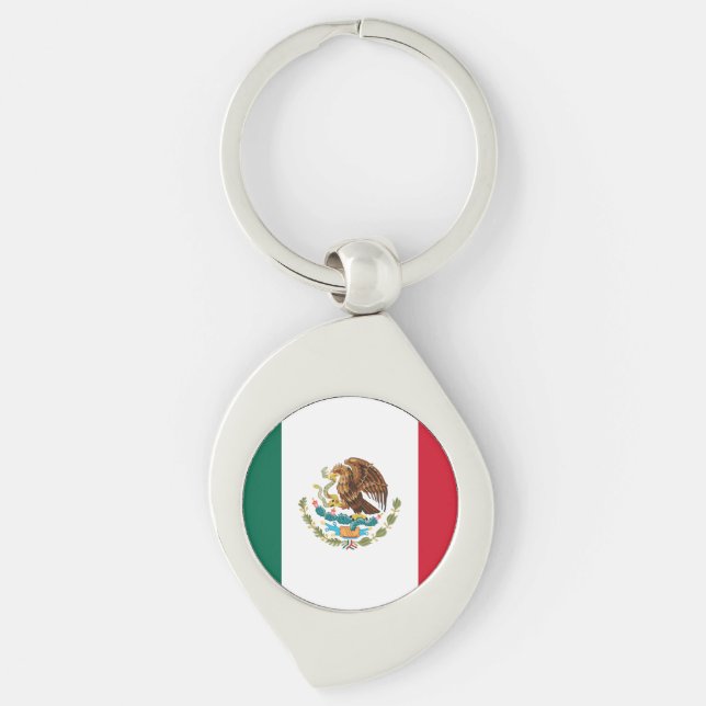 Flag of Mexico Key Ring (Front)