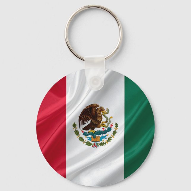 Flag of mexico key ring (Front)
