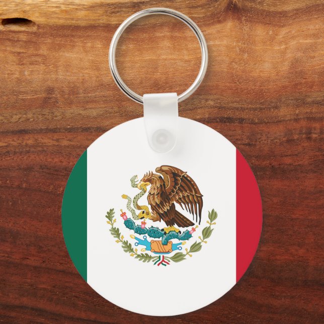 Flag of Mexico Key Ring (Front)