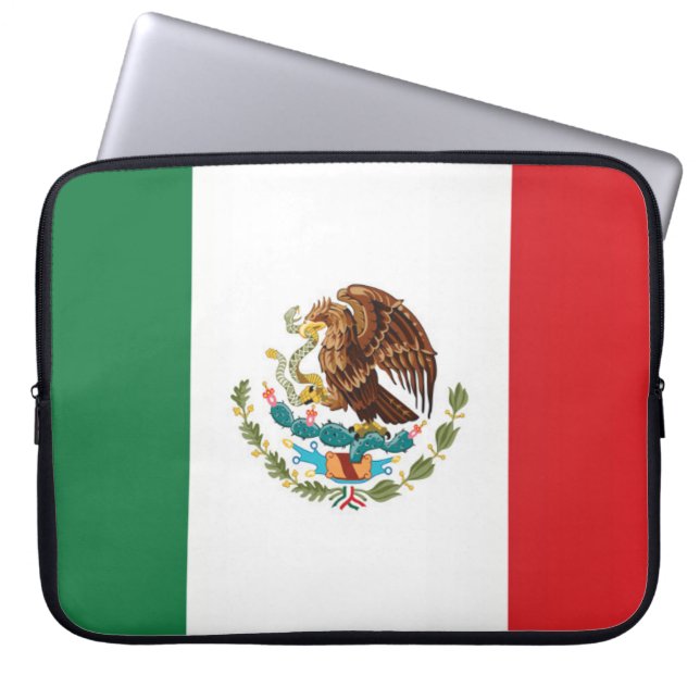 Flag of Mexico Laptop Sleeve (Front)