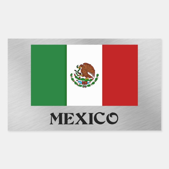 Flag of Mexico  Rectangular Sticker (Front)