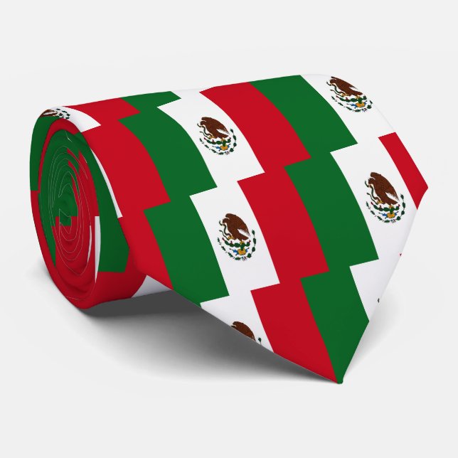 Flag of Mexico Tie (Rolled)