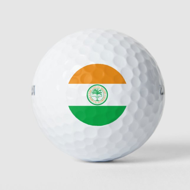 Flag of Miami, Florida Golf Balls (Front)