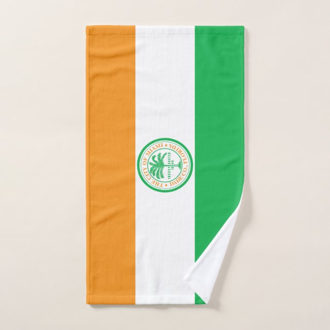 Flag of Miami, Florida Hand Towel (Hand Towel)