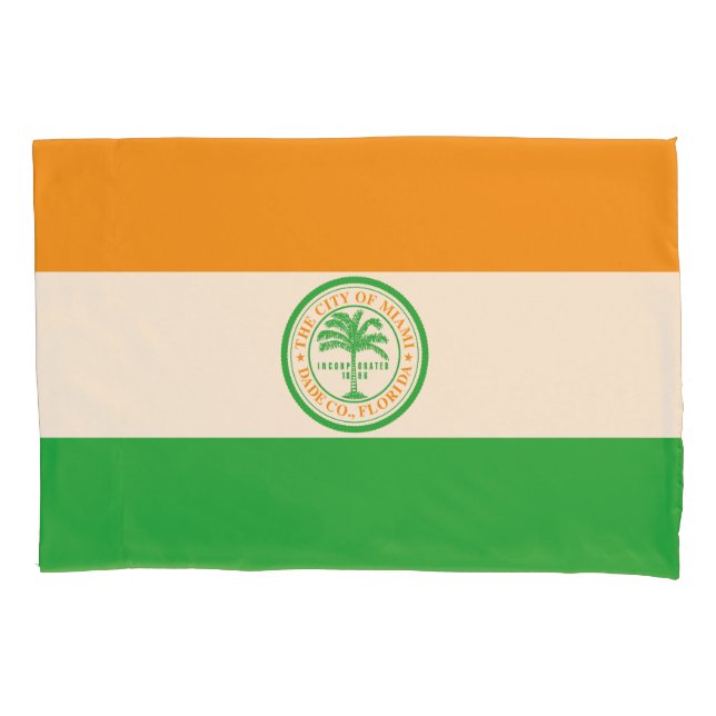 Flag of Miami, Florida Pillowcase (Front)